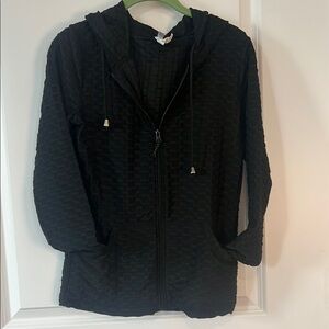 New Mix Black Hooded Utility Jacket Lightweight